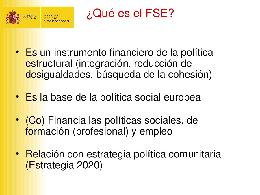  Programas e proxectos como marco político estratéxico dos fondos europeos 